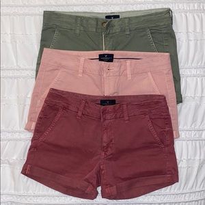 American Eagle Midi Stretch Shorts